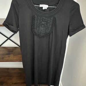 See By Chole Black Short Sleeve Dress Sz 8